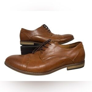 Sonoma Shoes Men’s 12M Brendan Dress Derby Oxford Brown Faux Leather Lace Up